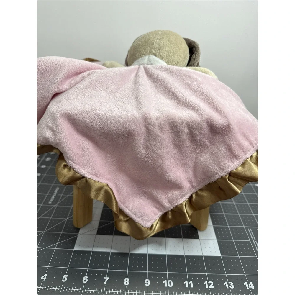 Carter's Mommy Loves Me Plush‎ Puppy Baby Lovey Security Blanket Pink 14